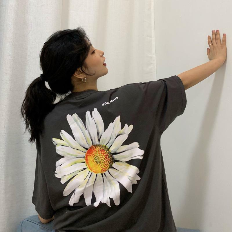 Y2K Daisy Print Shirt - Retro 90s Grunge Summer Outfit, Y2K Fashion, Baby Tees, and Clubwear