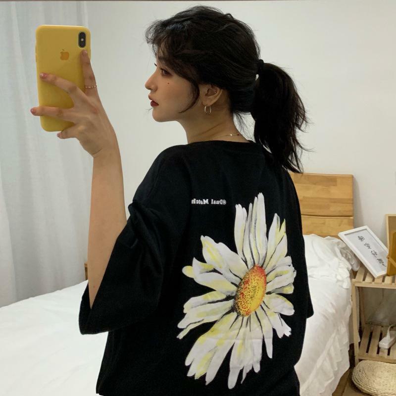 Y2K Daisy Print Shirt - Retro 90s Grunge Summer Outfit, Y2K Fashion, Baby Tees, and Clubwear