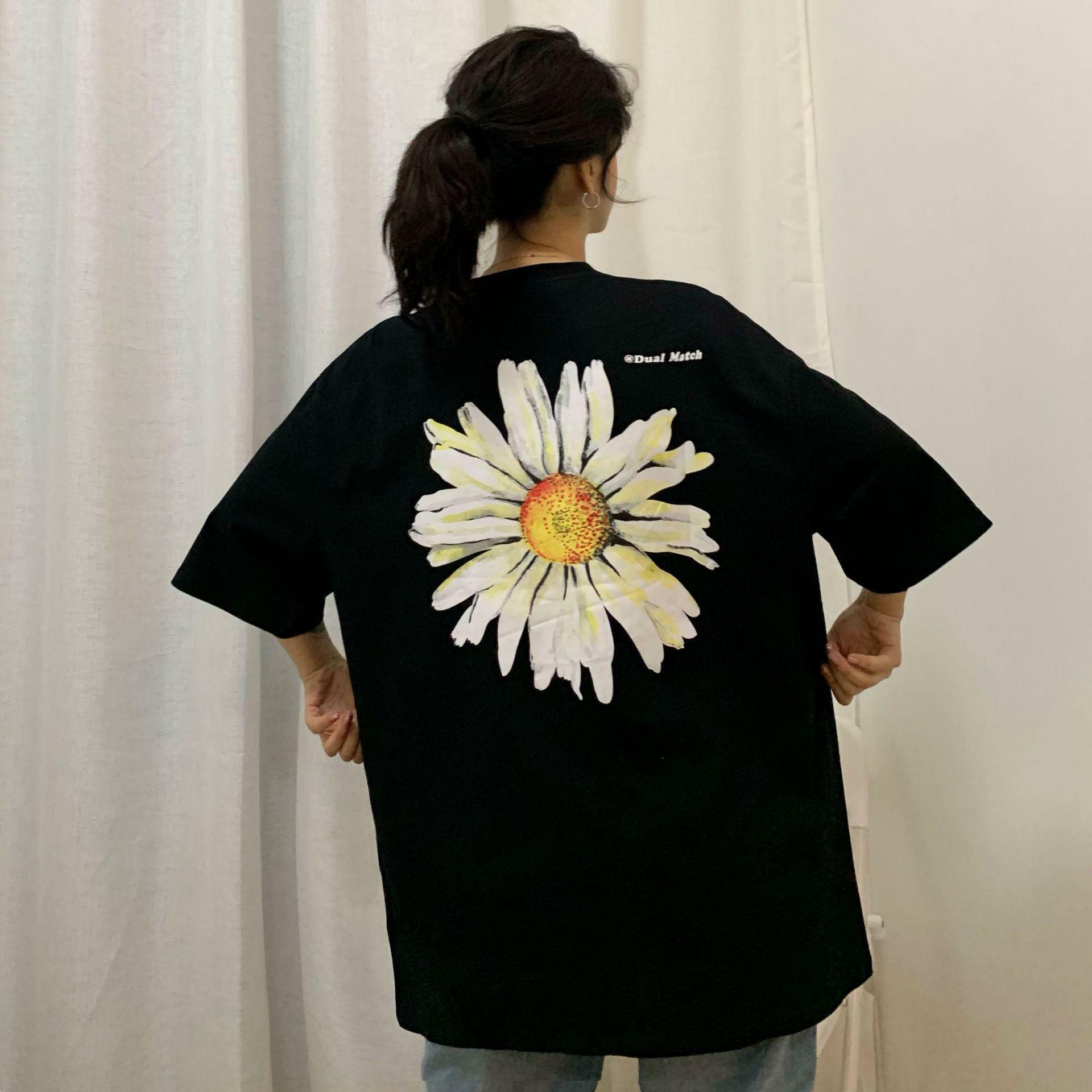 Y2K Daisy Print Shirt - Retro 90s Grunge Summer Outfit, Y2K Fashion, Baby Tees, and Clubwear