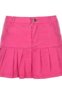 Y2K Denim Skirt - Retro 90s Grunge Summer Outfit, Y2K Party, Club, and Popstar Fashion