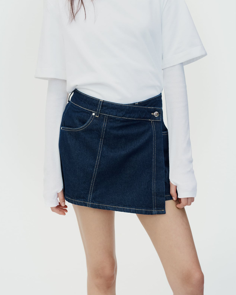 Y2K Denim Top and Skirt Set - 90s Grunge Summer Outfit, Retro Y2K Fashion for Women