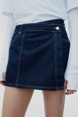 Y2K Denim Top and Skirt Set - 90s Grunge Summer Outfit, Retro Y2K Fashion for Women