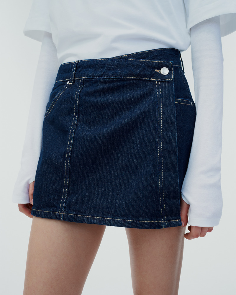 Y2K Denim Top and Skirt Set - 90s Grunge Summer Outfit, Retro Y2K Fashion for Women