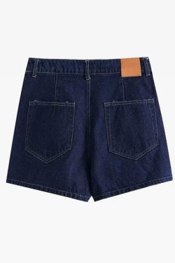 Y2K Denim Top and Skirt Set - 90s Grunge Summer Outfit, Retro Y2K Fashion for Women