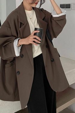 Y2K Double Breasted Blazer - 90s Grunge, Retro Summer, Pastel Goth, Y2K Party & Club Outfits
