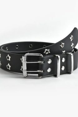 Y2K Double Grommet Belt - 90s Grunge, Retro, Gothic, Pastel Goth, Hip Hop, Summer Y2K