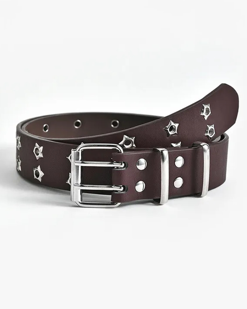 Y2K Double Grommet Belt - 90s Grunge, Retro, Gothic, Pastel Goth, Hip Hop, Summer Y2K