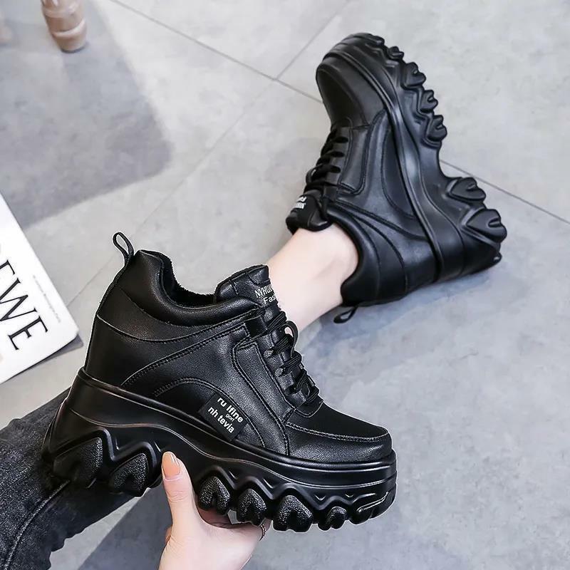Y2K Egirl Black Mesh Platform Sneakers - Retro 90s Grunge, Y2K Summer & Party Outfits