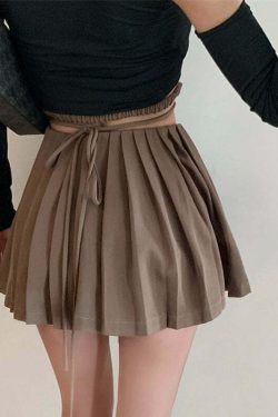 Y2K Fairy Grunge Lace-up Double Zipper Mini Skirt - 90s Retro Summer Party Outfit