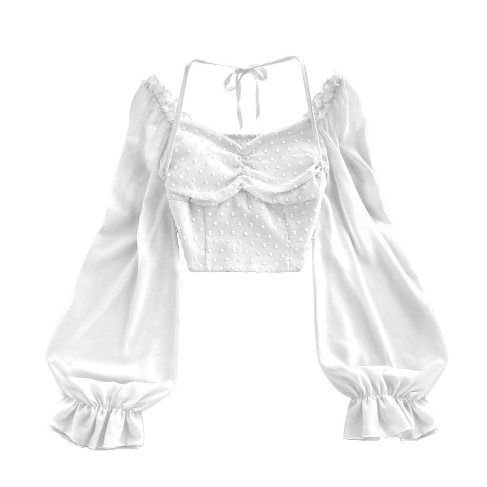 Y2K Fairycore Coquette Polka Dot Top - Retro 90s Grunge, Summer & Party Outfits
