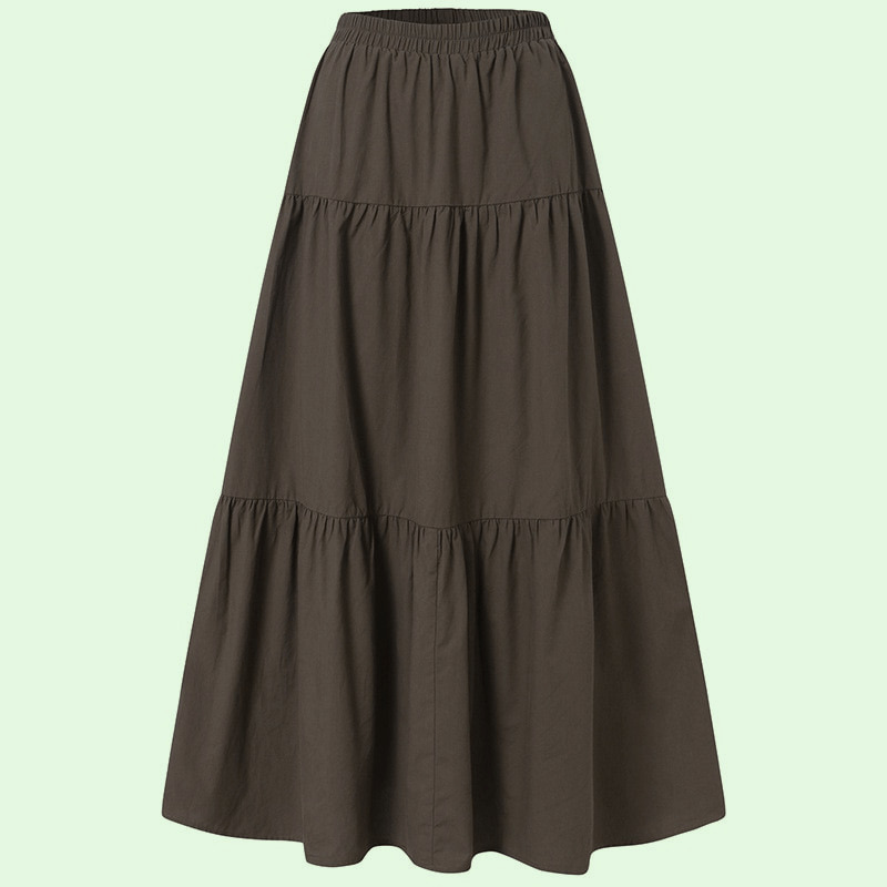Y2K Fairycore Grunge Vintage Long Skirt - 90s Retro Summer Outfit, Pastel Goth, Y2K Fashion