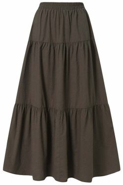 Y2K Fairycore Grunge Vintage Long Skirt - 90s Retro Summer Outfit, Pastel Goth, Y2K Fashion