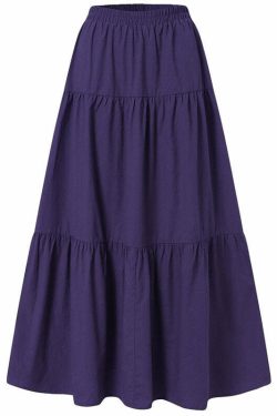 Y2K Fairycore Grunge Vintage Long Skirt - 90s Retro Summer Outfit, Pastel Goth, Y2K Fashion