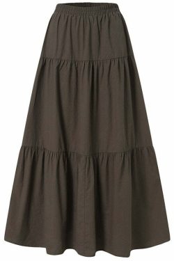 Y2K Fairycore Grunge Vintage Long Skirt - 90s Retro Summer Outfit, Pastel Goth, Y2K Fashion