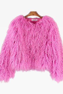 Y2K Faux Fur Jacket - Retro 90s Grunge, Y2K Summer Outfits, Y2K Party & Club Fashion