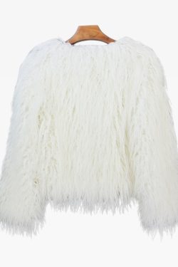 Y2K Faux Fur Jacket - Retro 90s Grunge, Y2K Summer Outfits, Y2K Party & Club Fashion