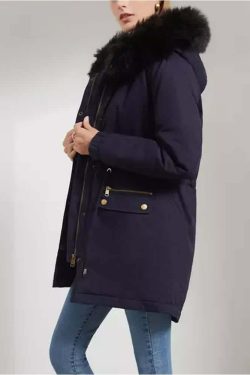 Y2K Faux Fur Long Hooded Coat - Retro 90s Grunge, Pastel Goth, and Y2K Fashion Statement
