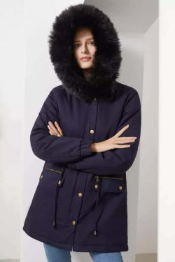 Y2K Faux Fur Long Hooded Coat - Retro 90s Grunge, Pastel Goth, and Y2K Fashion Statement