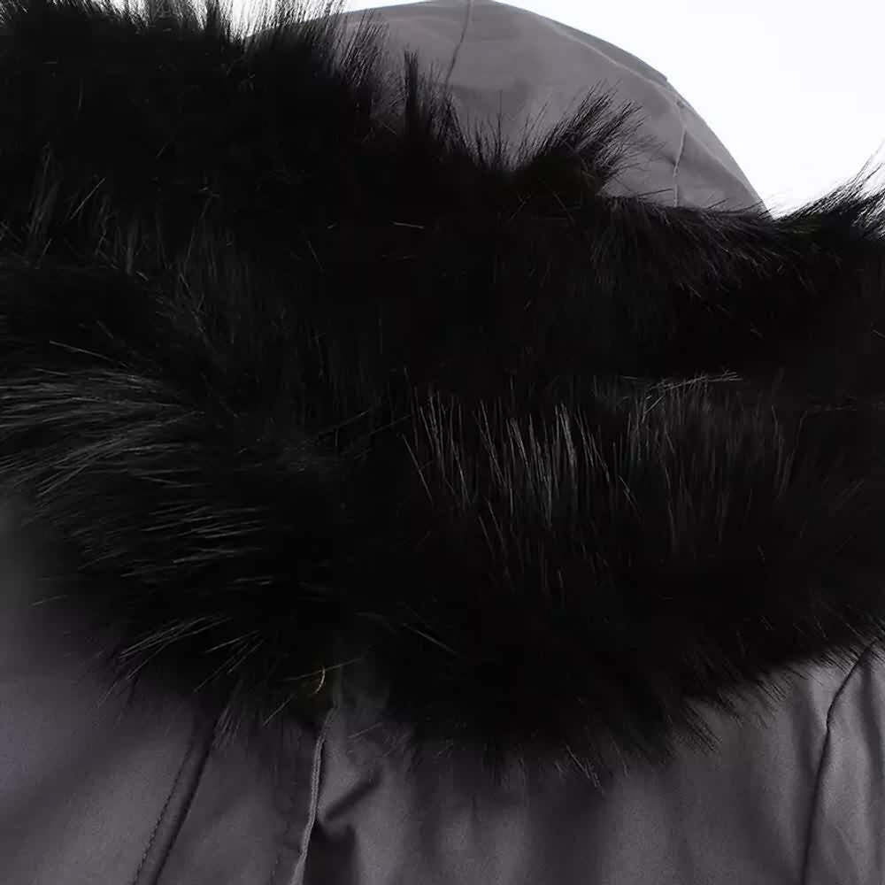 Y2K Faux Fur Long Hooded Coat - Retro 90s Grunge, Pastel Goth, and Y2K Fashion Statement