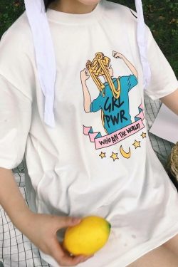 Y2K Feminist Sailor Moon T-Shirt - Retro 90s Grunge, Summer Y2K Outfits, Popstar Style