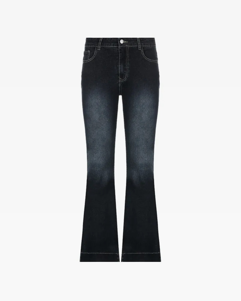 Y2K Flare Jeans - Retro 90s Grunge, Summer Y2K Outfits, Pastel Goth, Y2K Club &