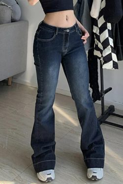 Y2K Flare Jeans - Retro 90s Grunge, Summer Y2K Outfits, Pastel Goth, Y2K Club &