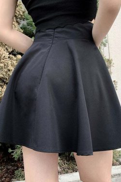 Y2K Flared Mini Skater Skirt - 90s Grunge, Retro, Pastel Goth, Summer & Party Outfits