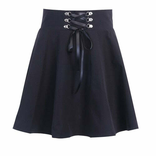 Y2K Flared Mini Skater Skirt - 90s Grunge, Retro, Pastel Goth, Summer & Party Outfits