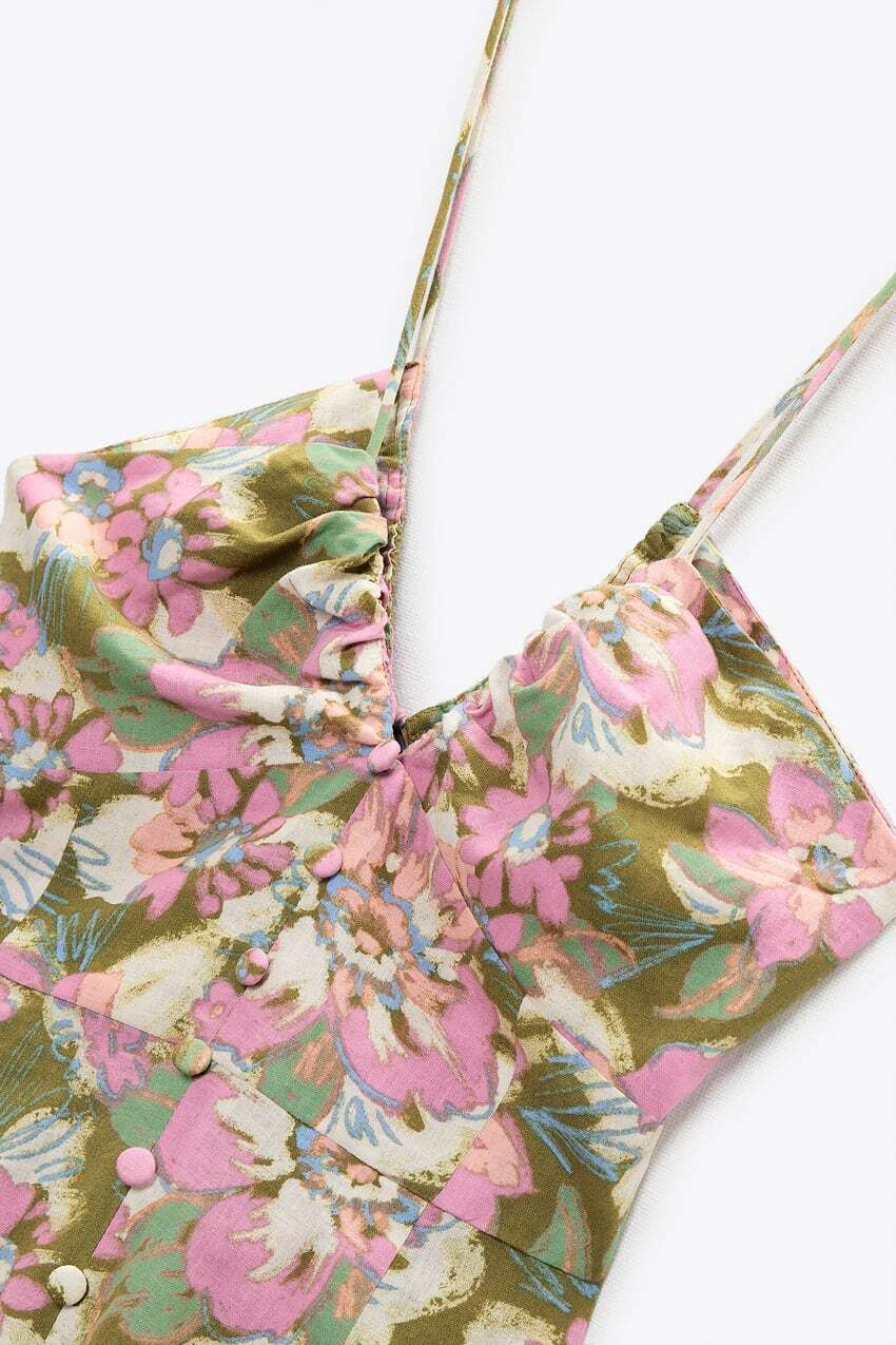 Y2K Floral Maxi Dress - 90s Grunge Summer Outfit, Retro Y2K Fashion for Women