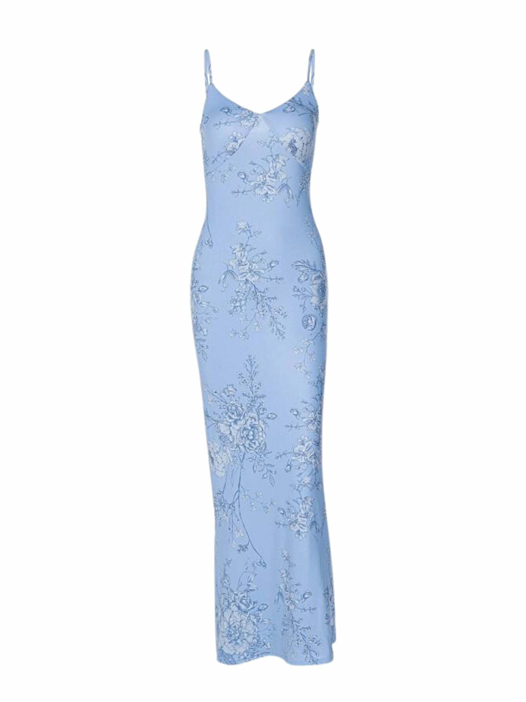 Y2K Floral Maxi Dress - Retro 90s Grunge Summer Outfit, Perfect for Y2K Parties and Beach Days