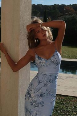 Y2K Floral Maxi Dress - Retro 90s Grunge Summer Outfit, Perfect for Y2K Parties and Beach Days