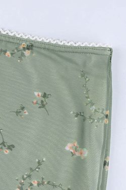 Y2K Floral Mesh Mini Skirt - 90s Grunge, Retro Summer Outfit, Pastel Goth, Y2K Fashion