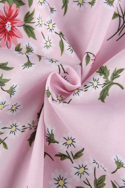 Y2K Floral Pink Maxi Dress - Retro 90s Grunge, Summer Cottagecore, Pastel Goth Outfit