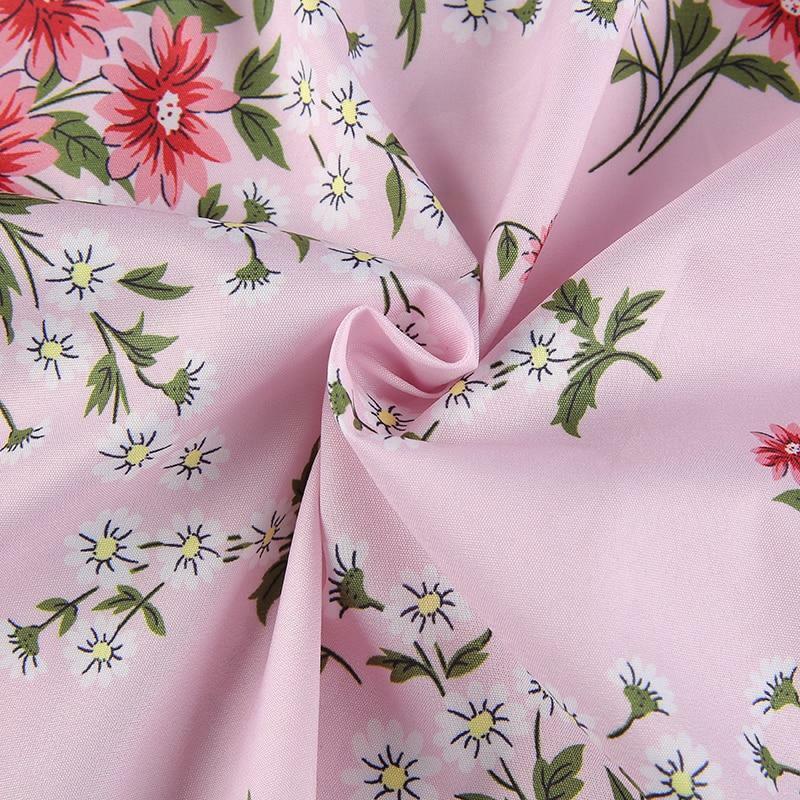 Y2K Floral Pink Maxi Dress - Retro 90s Grunge, Summer Cottagecore, Pastel Goth Outfit