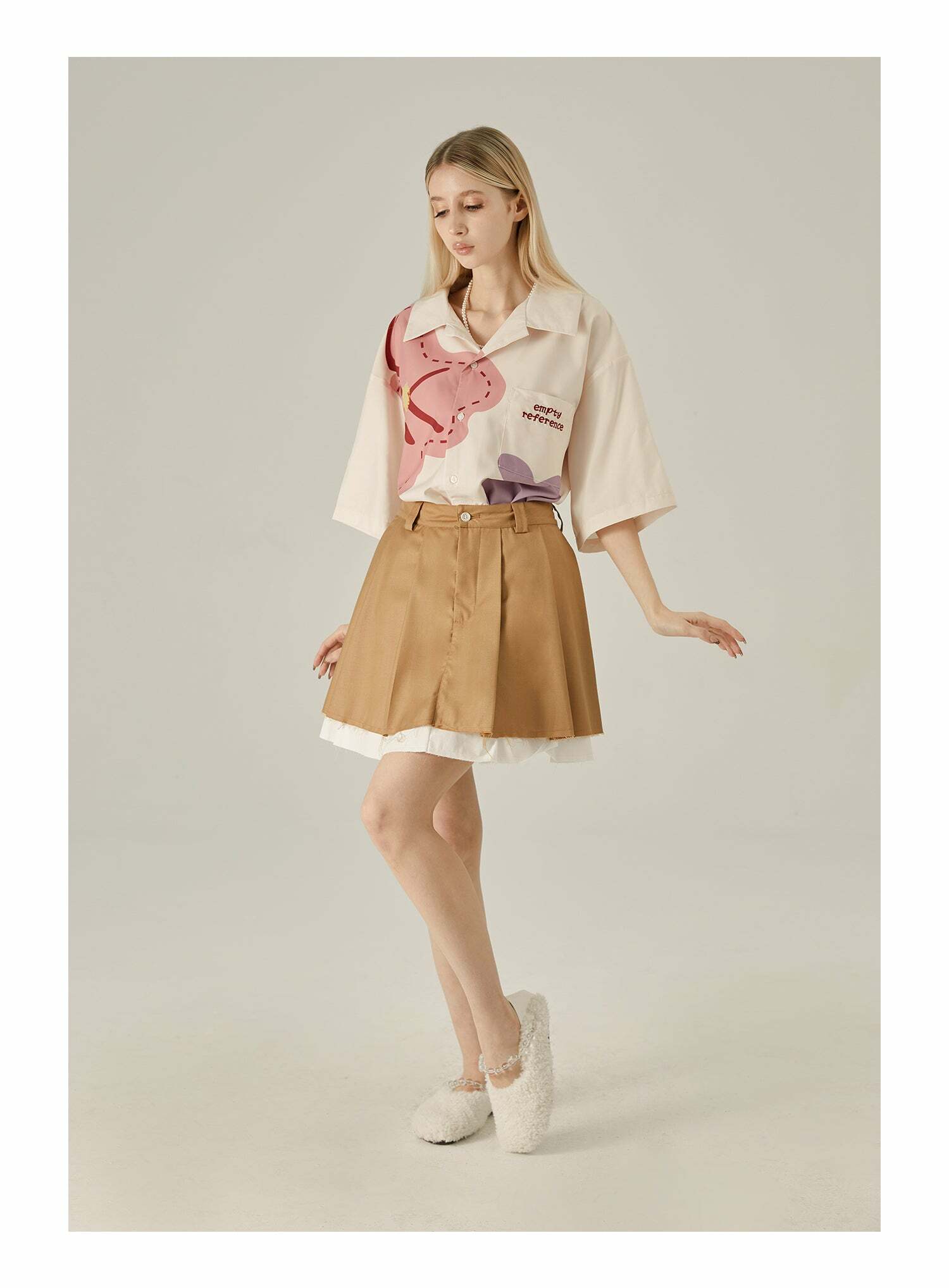 Y2K Floral Print Button-Up Shirt - Retro 90s Grunge Summer Outfit, Y2K Fashion Top