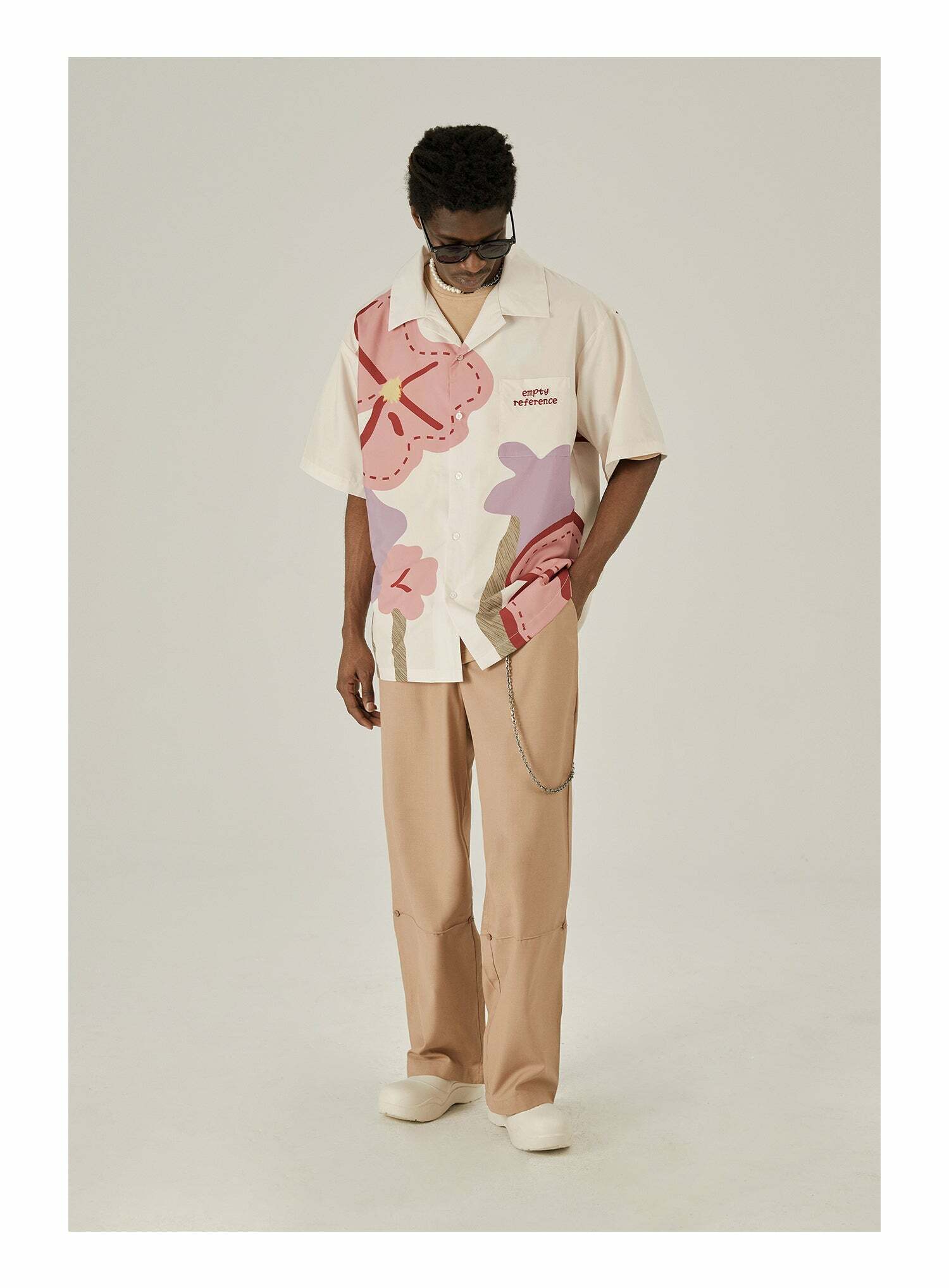 Y2K Floral Print Button-Up Shirt - Retro 90s Grunge Summer Outfit, Y2K Fashion Top