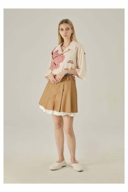 Y2K Floral Print Button-Up Shirt - Retro 90s Grunge Summer Outfit, Y2K Fashion Top
