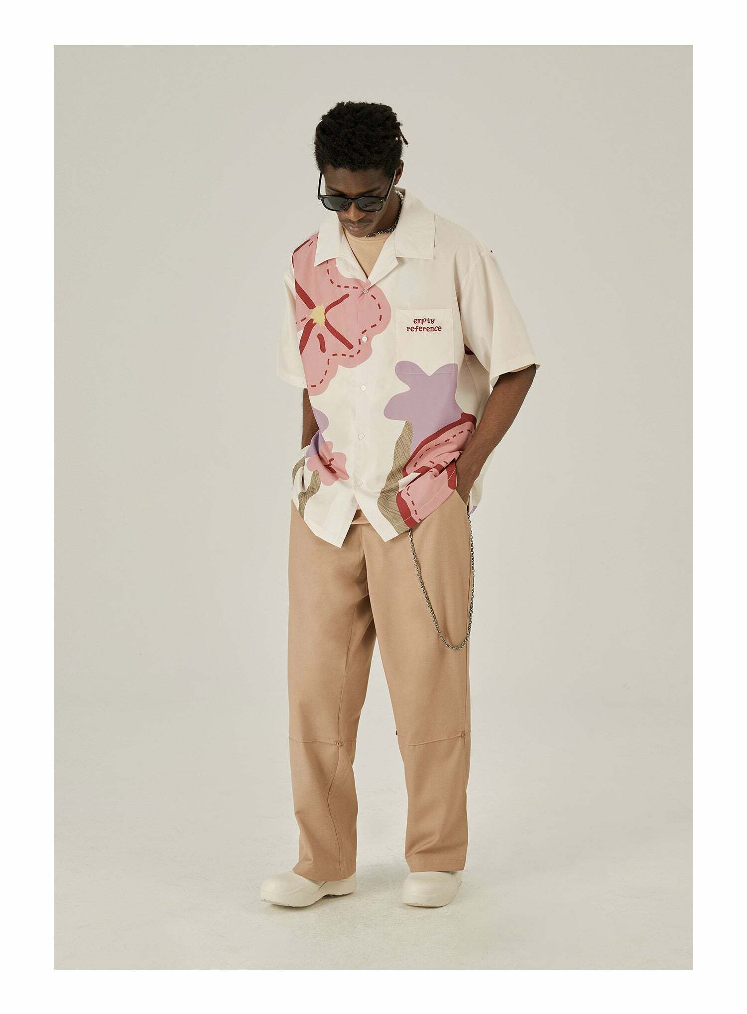 Y2K Floral Print Button-Up Shirt - Retro 90s Grunge Summer Outfit, Y2K Fashion Top