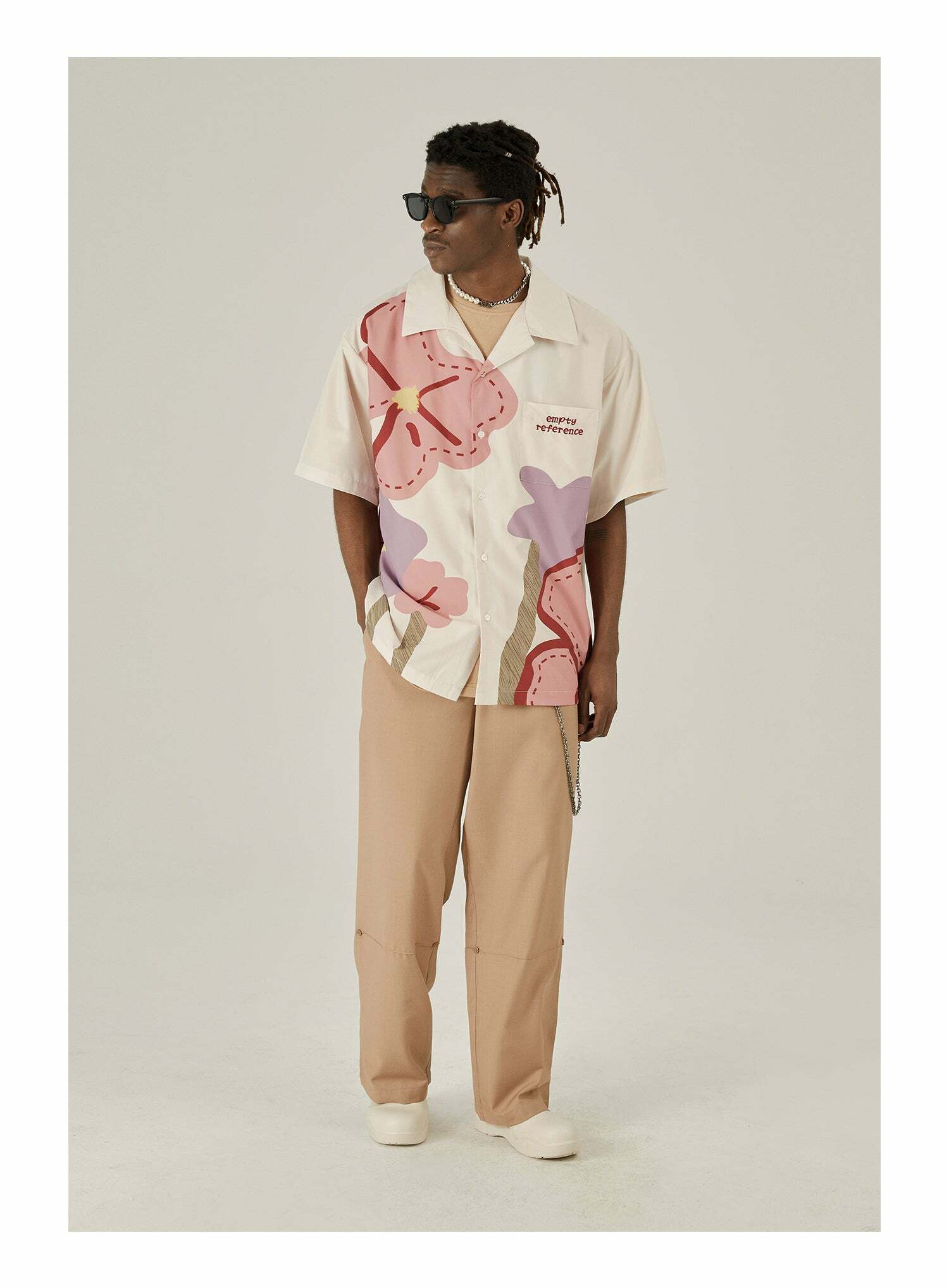 Y2K Floral Print Button-Up Shirt - Retro 90s Grunge Summer Outfit, Y2K Fashion Top