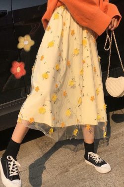Y2K Floral Print High Waisted Skirt - Retro 90s Grunge Summer Outfit for Women