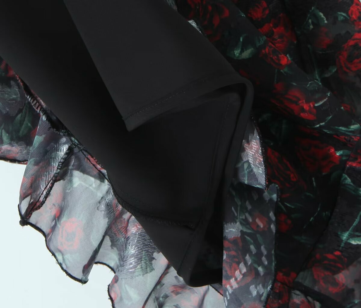 Y2K Floral Print Mesh Maxi Dress - Retro 90s Grunge Summer Outfit, Pastel Goth Style