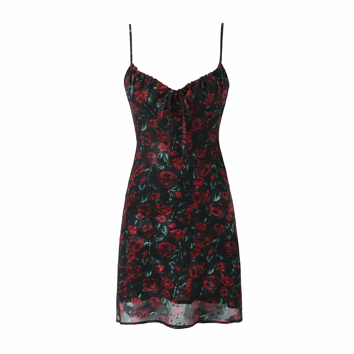 Y2K Floral Print Mesh Mini Dress - Retro 90s Grunge Summer Outfit, Y2K Party & Club Fashion