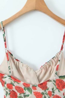 Y2K Floral Print Mesh Mini Dress - Retro 90s Grunge Summer Outfit, Y2K Party & Club Fashion