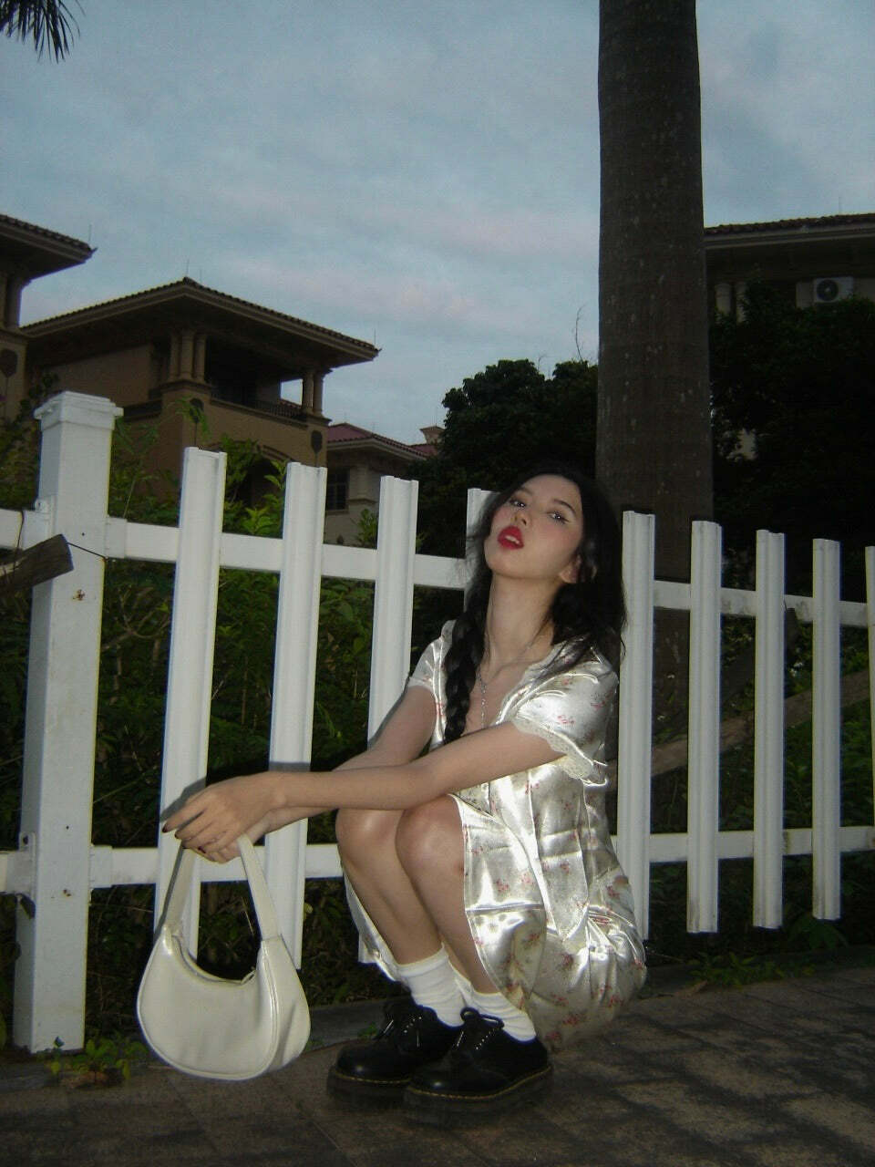 Y2K Floral Satin Midi Skirt & Top - Retro 90s Grunge Summer Outfit, Pastel Goth Y2K Fashion