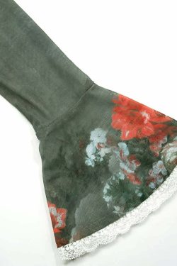 Y2K Floral Sheer Lace Trim Bardot Top - 90s Grunge Summer Outfit, Retro Y2K Fashion