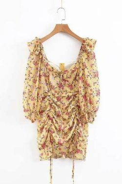 Y2K Floral Summer Midi Dress - 90s Grunge, Retro, Pastel Goth, Y2K Party & Club Outfits