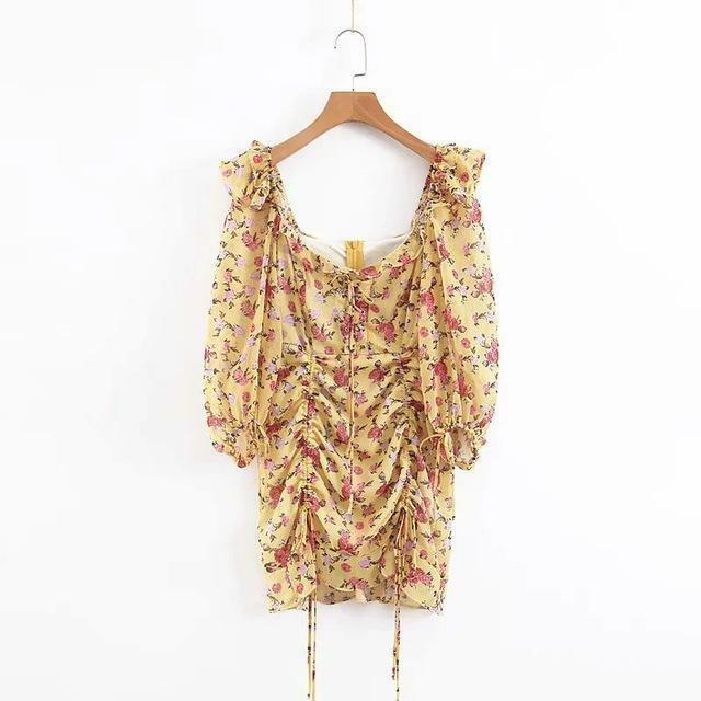 Y2K Floral Summer Midi Dress - 90s Grunge, Retro, Pastel Goth, Y2K Party & Club Outfits