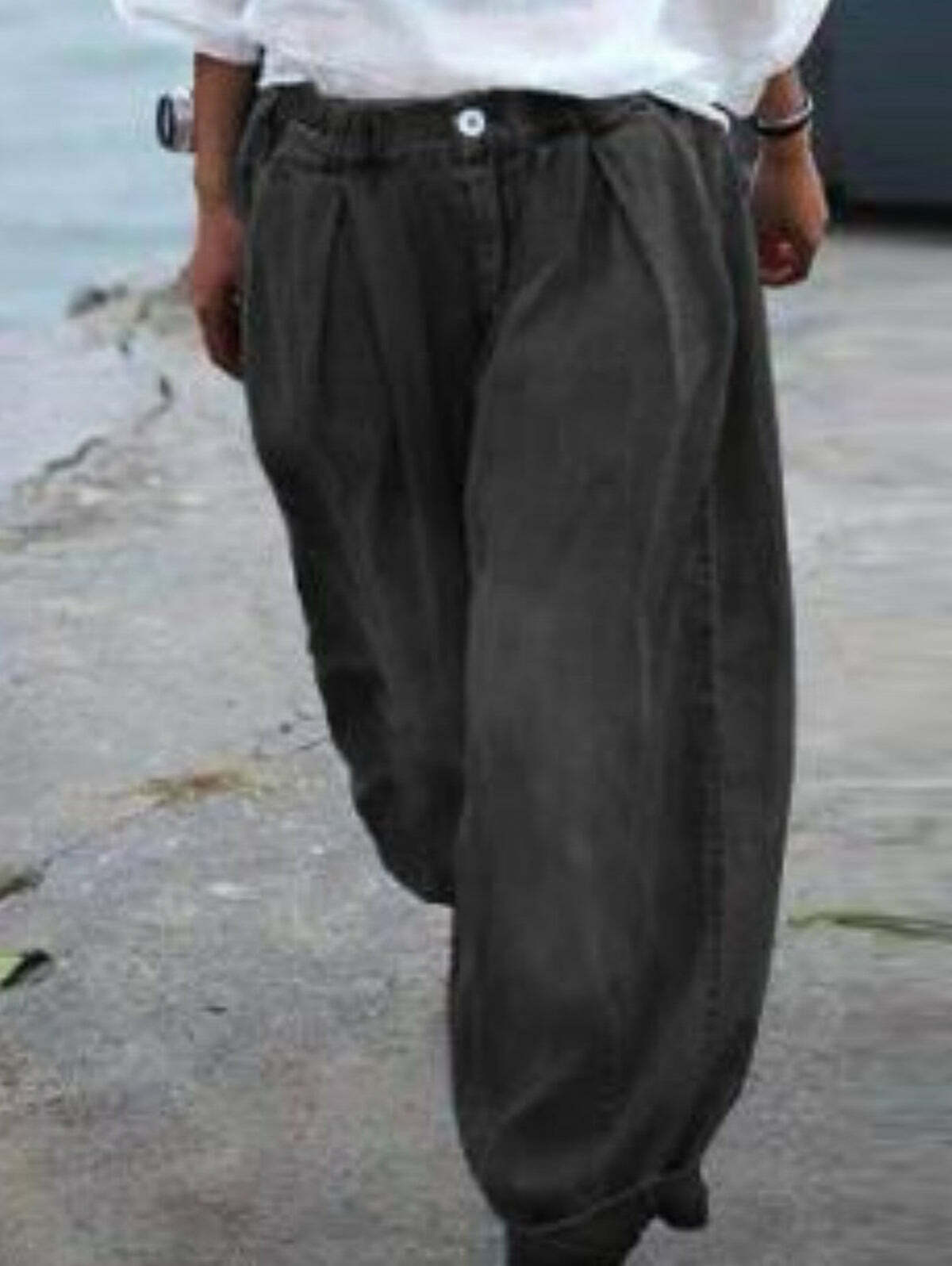 Y2K Floral Wide Leg Elastic Pants - 90s Grunge Summer Outfit, Retro Y2K Fashion