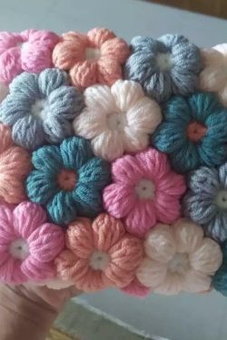 Y2K Flower Crochet Bag - Perfect for Y2K Summer Outfits, 90s Fashion, and Grunge Styles
