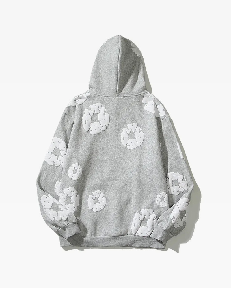 Y2K Flower Hoodie - Retro 90s Grunge, Summer Y2K Outfits, Pastel Goth, Y2K Club Fashion
